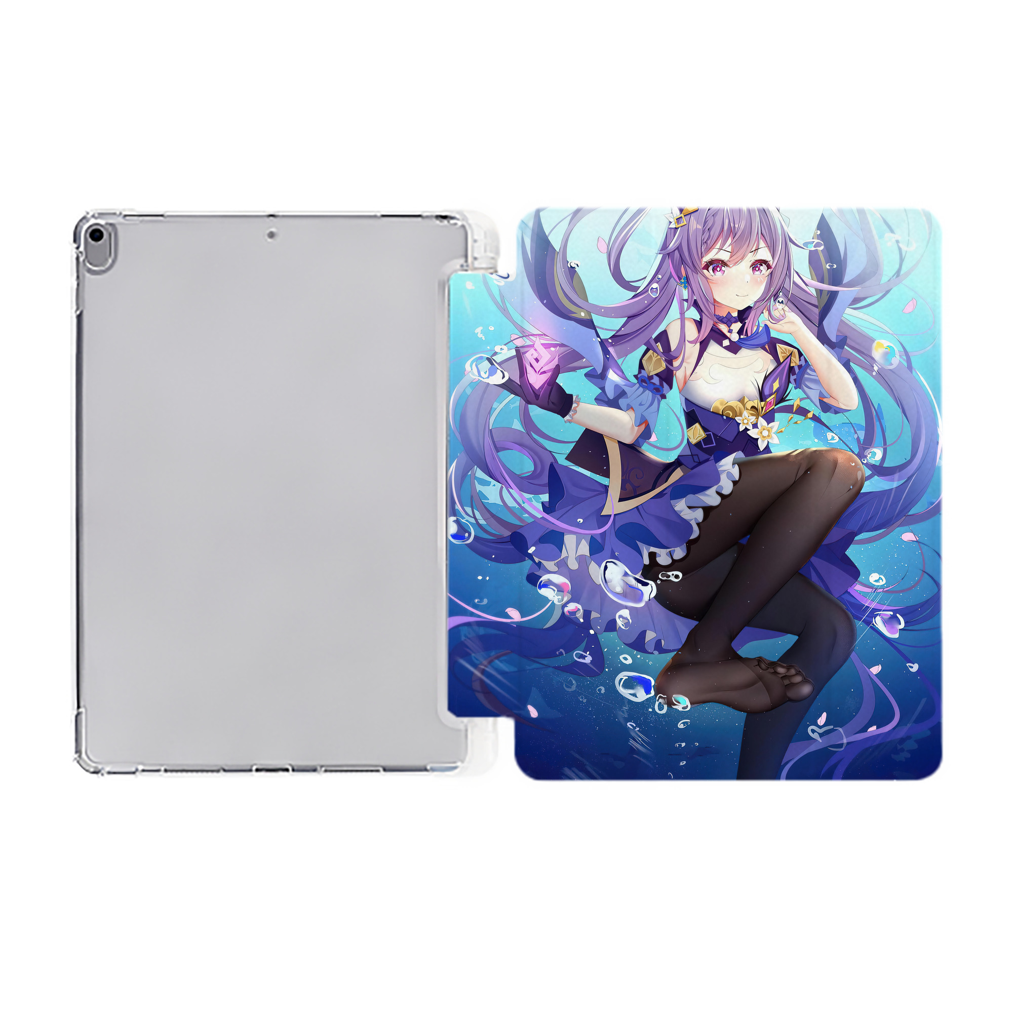 げんし神 genshin IPad ケース ペン収納付き 三つ折りスタンド PUレザー×シリコン 対応機種9.5/10.5/10.9インチ